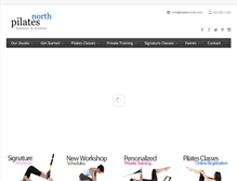 Tablet Screenshot of pilatesnorth.com